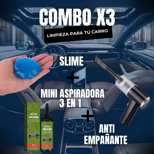 Combo x3 limpieza para carro